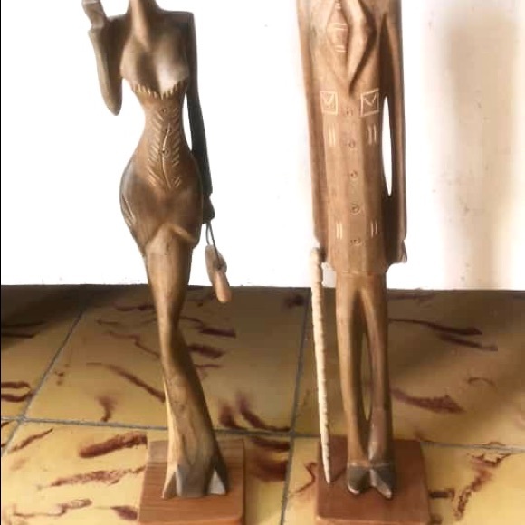 Lignum vitae carved statue.Palo Santo. Guayacan. - Picture 4 of 5